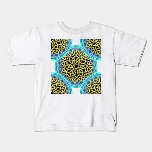 Artdeco Victorian Labyrinth Kids T-Shirt by Nisuris Art